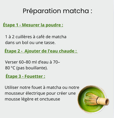 Matcha 100% Pur et Bio